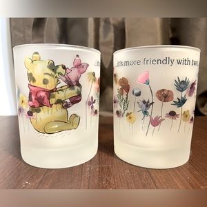 Disney Winnie the Pooh & Piglet “It’s More Friendly with Two” Frosted Gl…